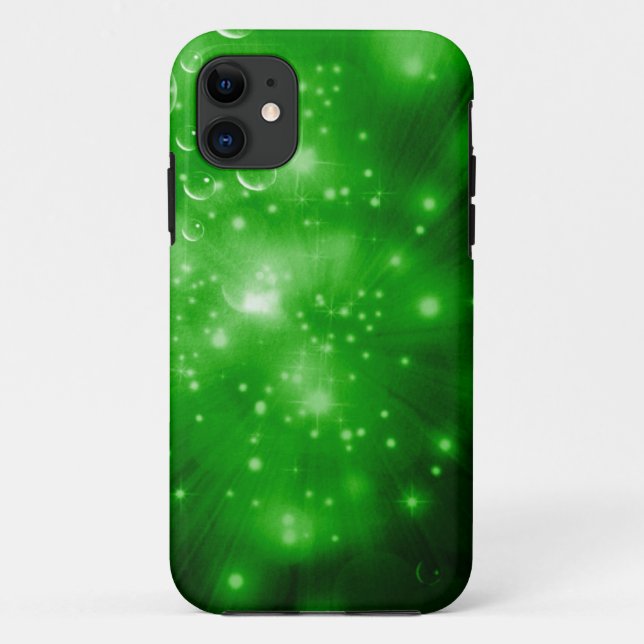 Coques Case-Mate iPhone Explosion de Galaxie Vert Citron (Dos)