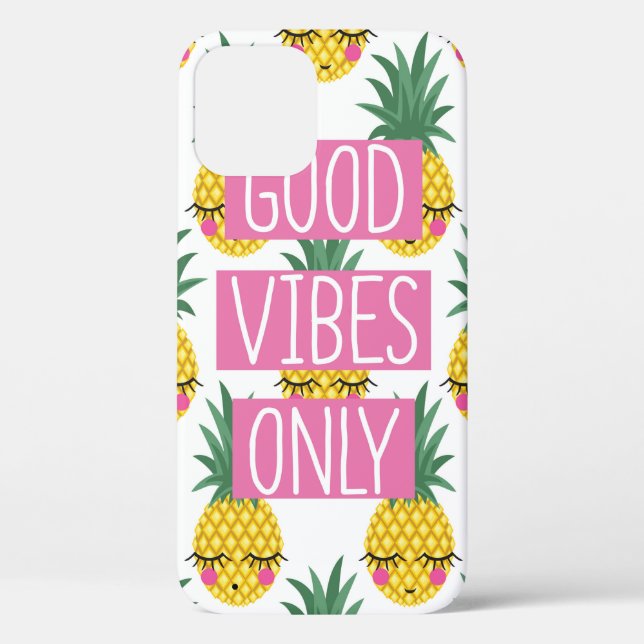 Coques Case-Mate iPhone Expression conceptuelle Bonnes vibes seulement sur (Verso)