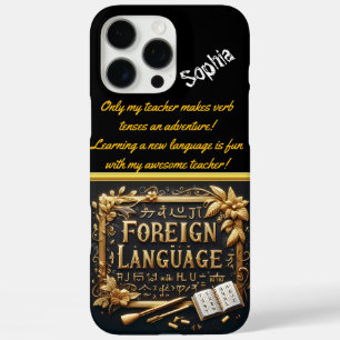 Coque iPhone 16 Pro Max Expression créative en langues étrangères