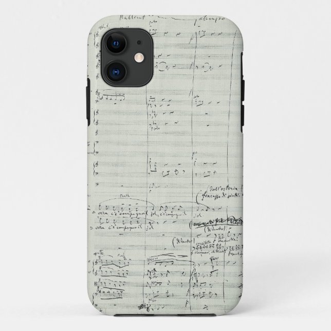 Coques Case-Mate iPhone Extrait de manuscrit de musique de Bohème de La (Dos)