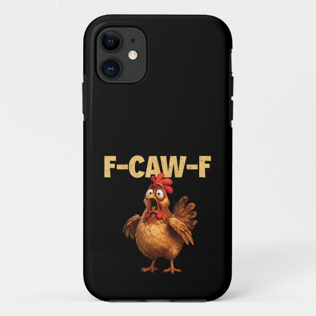 Coques Case-Mate iPhone F Caw F Blague de poulet drôle Humour noir Sarcasm (Dos)