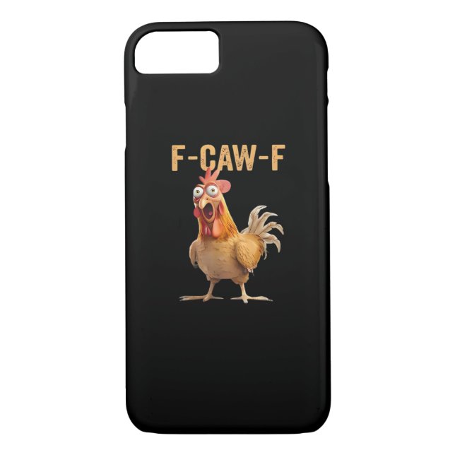 Coques Case-Mate iPhone F Caw F Funny Chicken Humor Rooster Meme Classic (Dos)