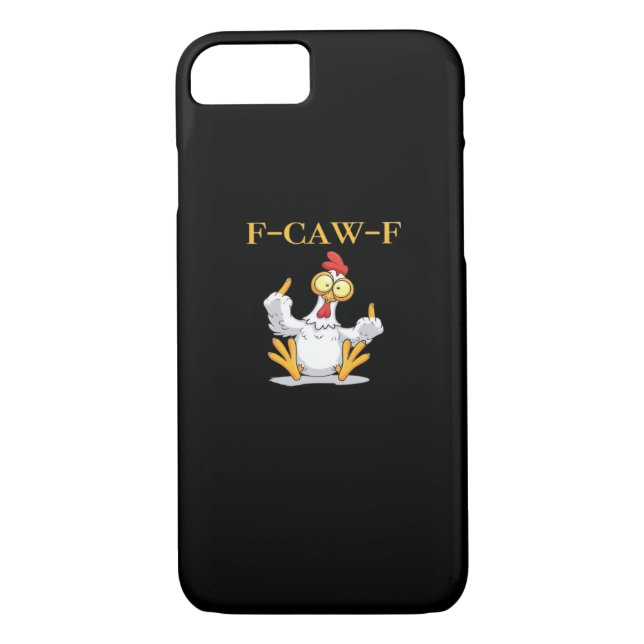 Coques Case-Mate iPhone F-Caw-F Funny Chicken Retro Classic (Dos)