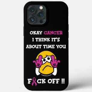 Case-Mate iPhone Case F#CK OFF...Cancer du sein
