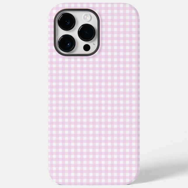 Coques Case-Mate iPhone F & L En vichy rose (Verso)
