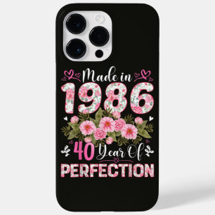 Coque Case-Mate iPhone Fabriqué en 1986 40 Ans de Perfection Florale