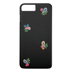 Coque Case-Mate Pour iPhone Fabuleux Fleurs Bright, Feuilles et Paisleys Noir