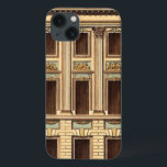 Coques Pour iPhone Façade architecturale de Jean Deneufforge<br><div class="desc">Une façade architecturale dessinée par Jean Deneufforge. Le mot façade vient du mot italien facciata,  qui signifie "visage". Mettez un nouveau visage sur l'un de vos murs avec ce morceau !</div>