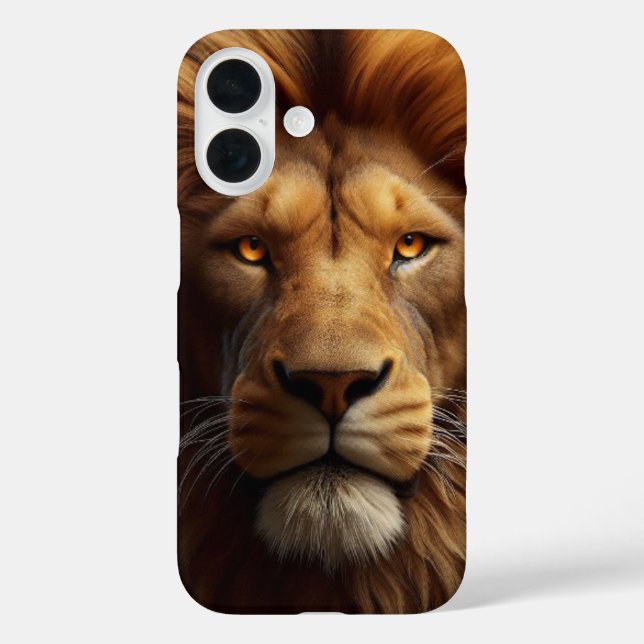 Coques Case-Mate iPhone Face lion iPhone 16 case (Verso)