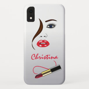Case-Mate iPhone Case Face Lipstick Kiss Miroir maquillage Artiste Mode