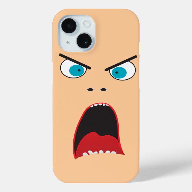 Coques Case-Mate iPhone Fâché visage (Verso)