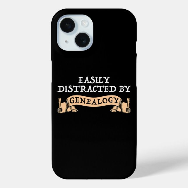Coques Case-Mate iPhone Facilement Distrait Par La Généalogie (Verso)