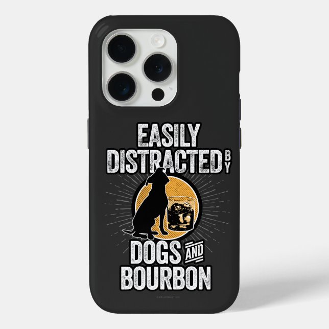 Coques Case-Mate iPhone Facilement distrait par les chiens et le Coque-Mat (Verso)