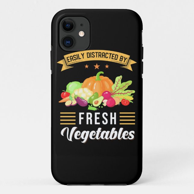 Coques Case-Mate iPhone Facilement Distrait Par Les Légumes Frais (Dos)