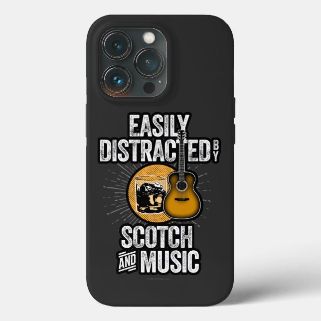 Coques Case-Mate iPhone Facilement distrait par Scotch and Music Coque-Mat (Verso)