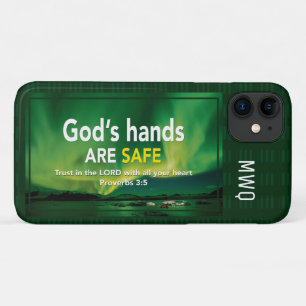 Case-Mate iPhone Case FAIRE CONFIANCE À L'Éternel Les mains de Dieu sont