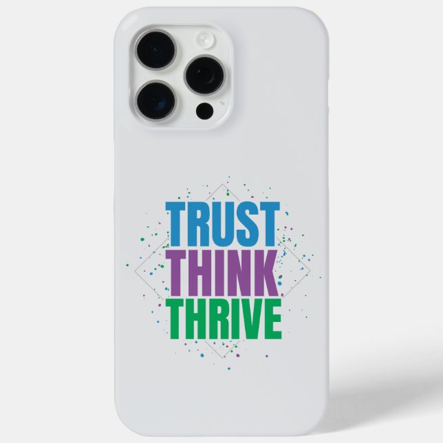 Coques Case-Mate iPhone Faire confiance, Penser, Réussir – Conception de c (Verso)