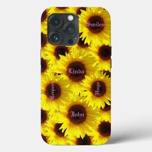 Coques Case-Mate iPhone Faire des souvenirs - Tournesol (Verso)