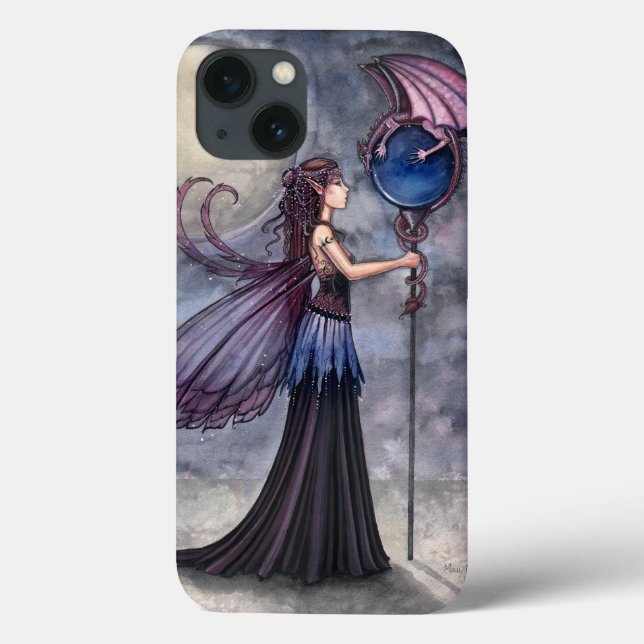 Coques Case-Mate iPhone Fairy and Dragon Imaginaire Art (Verso)