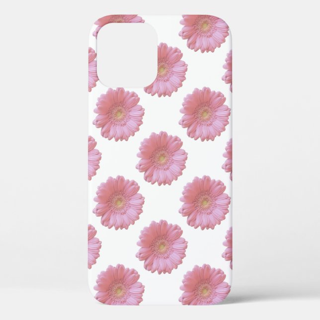 Coques Case-Mate iPhone Faisée de gerbera rose pâle (Verso)