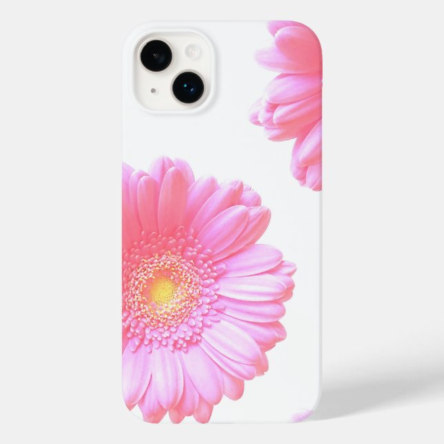 Coques Case-Mate iPhone Faisée de gerbera rose pâle (Verso)