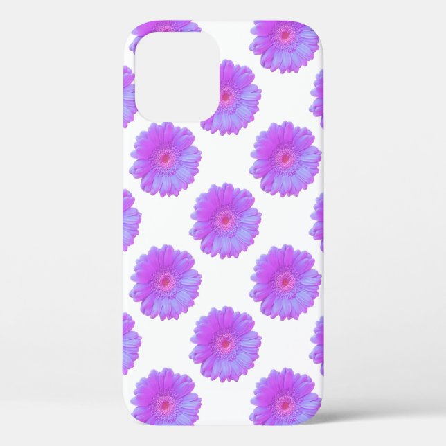 Coques Case-Mate iPhone Faisée de gerbera violette (Verso)