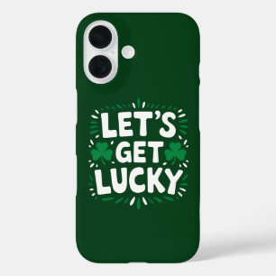 Coque Pour iPhone 16 Faisons de la chance Shamrock Funny St Patrick's D