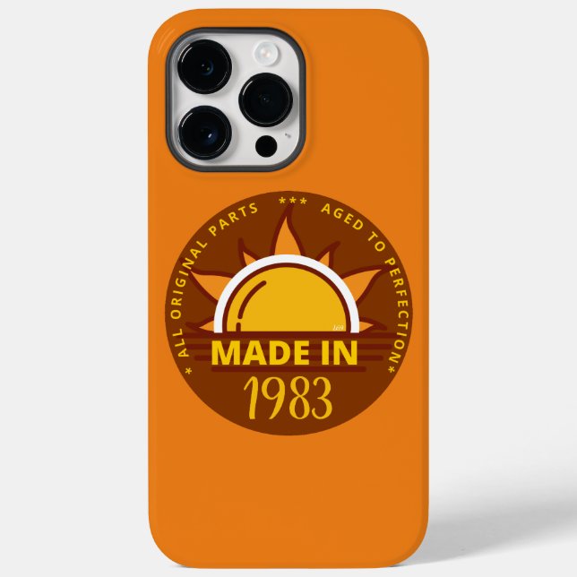 Coques Case-Mate iPhone FAIT EN 1983 drôle cadeau d'anniversaire (Verso)