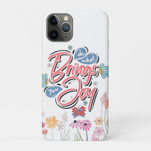 Case-Mate iPhone Case Faites ce qui vous apporte Joy Floral et citation