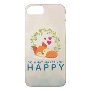 Case-Mate iPhone Case Faites ce qui vous rend heureux Renard dormant ave
