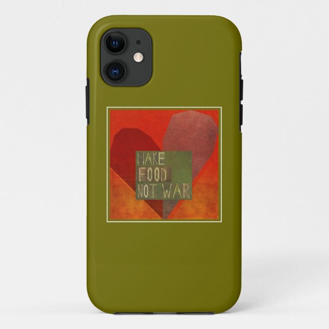 Coques Case-Mate iPhone Faites la guerre de nourriture pas (Dos)