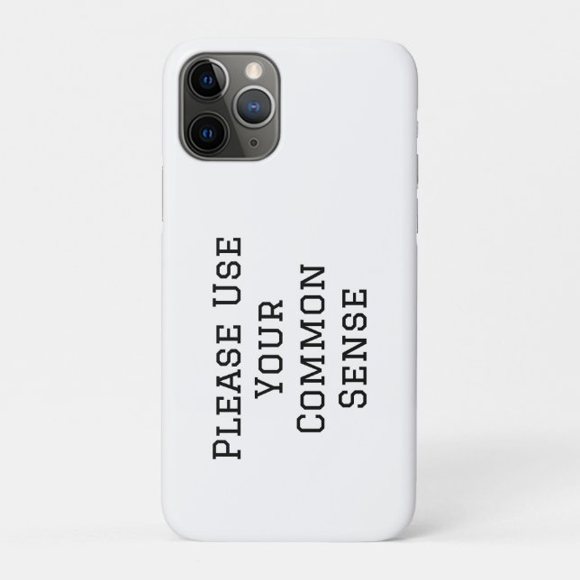 Coques Case-Mate iPhone Faites Preuve De Bon Sens (Dos)