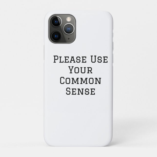 Coques Case-Mate iPhone Faites Preuve De Bon Sens (Dos)