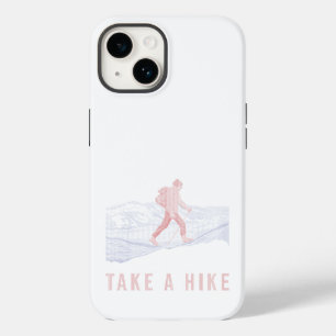 Coque Case-Mate iPhone Faites une randonnée en bleu et rouge