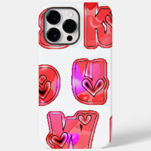 Coque Case-Mate iPhone Faites votre propre coeur Art Design d'impression
