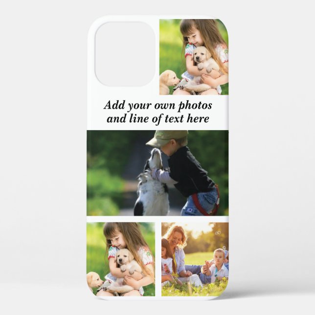 Coques Case-Mate iPhone Faites votre propre collage de photos et texte  (Verso)