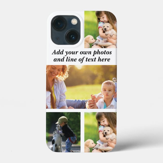 Coques Case-Mate iPhone Faites votre propre collage photo et texte (Verso)