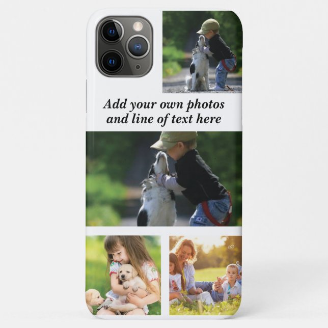 Coques Case-Mate iPhone Faites votre propre collage photo et texte (Dos)