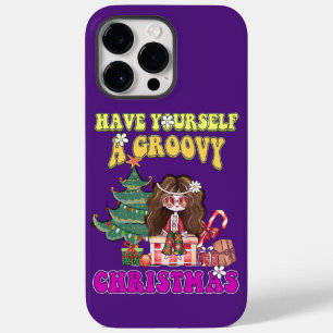 Coque Case-Mate iPhone FAITES-VOUS UN SUPER CHRISTMAS drôle style 70's