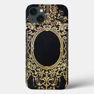 iPhone 13 Coque Falln Ornate Gold Frame (Parfait pour un Monogramm