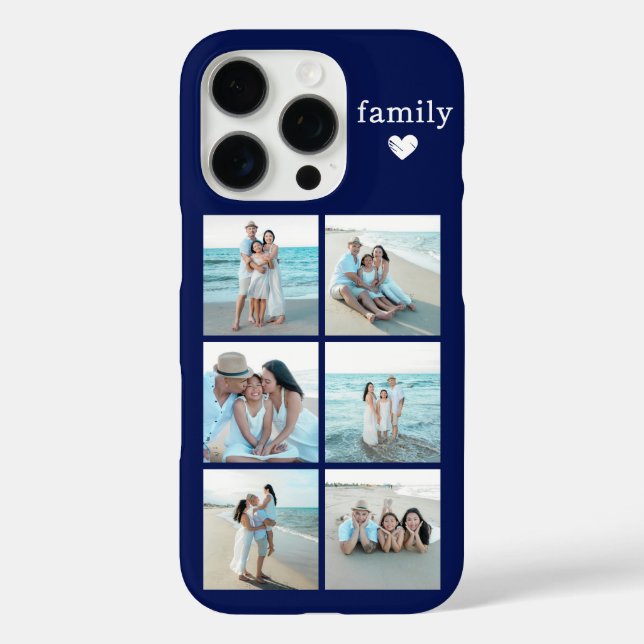 Coques Case-Mate iPhone Famille 6 Photo Bleu Marine (Verso)