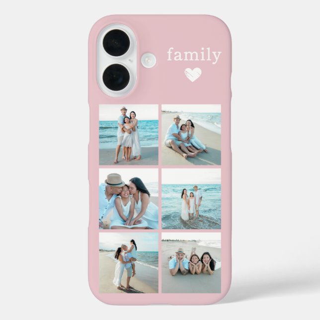 Coques Case-Mate iPhone Famille 6 Photo Rose Pâle (Verso)