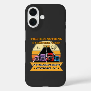 Coque Pour iPhone 16 Famille de camionneurs Parents forts Enfants Bond