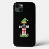 Famille de lutins du café groupe assorti Noël
