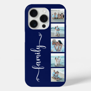 Coque Case-Mate iPhone Famille de polices de caractères Photo Navy Blue