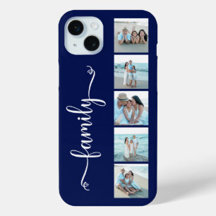 Coque Case-Mate iPhone Famille de polices Photo Bleu Marine