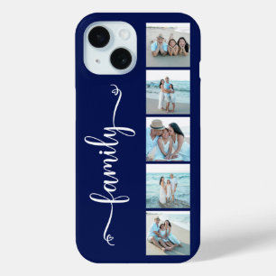 Coque Case-Mate iPhone Famille de polices Photo Bleu Marine
