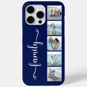 Coque Case-Mate iPhone Famille de polices Photo Bleu Marine