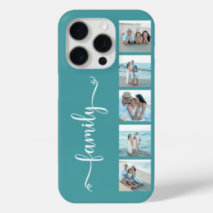 Coque Case-Mate iPhone Famille de polices Photo Sarcelle