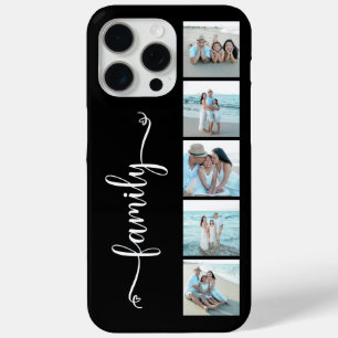 Coque Case-Mate iPhone Famille de scripts Photo Noir